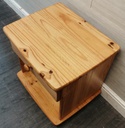 SINGLE DRAWER PINE BEDSIDE