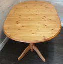 Oval Pine Extending Dining Table