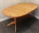 Oval Pine Extending Dining Table