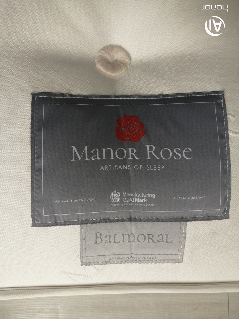 3ft MANOR ROSE ‘BALMORAL’ Pocket Spring Mattress