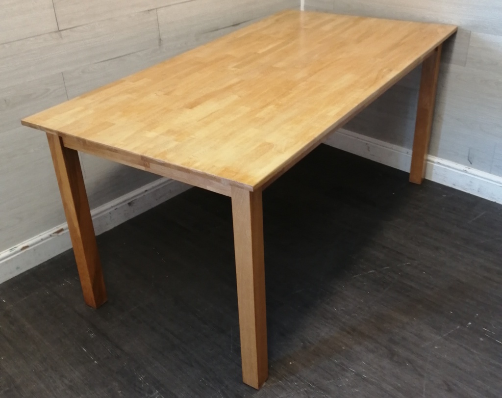 Rubber wood table and four chairs
