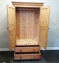 SOLID PINE WARDROBE WITH DRAWERS