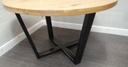Quality modern oak round dining table