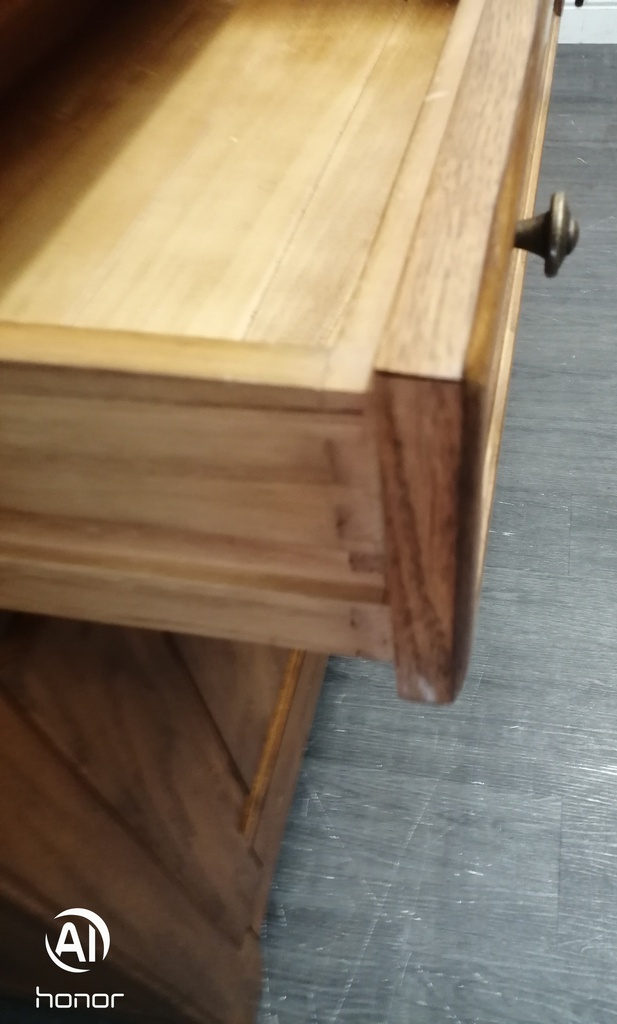 Sliding door oak glazed display unit