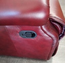 Lovely High Back Leather Two Seater Recliner Sofa