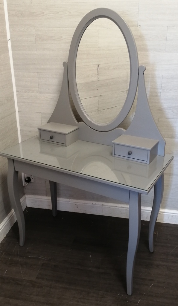 Lovely Ikea Grey Dressing Table