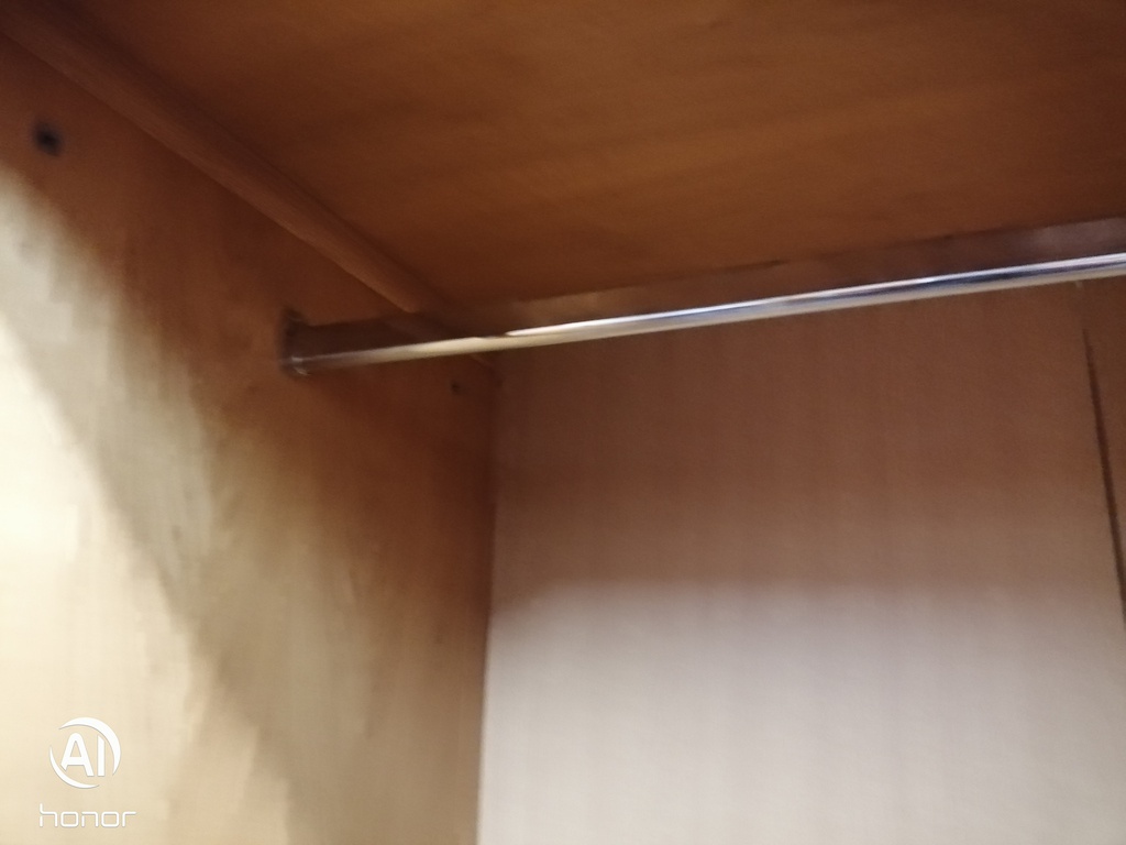 Oak style double wardrobe with drawers