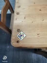 QUALITY SOLID PINE NEAT TABLE AND 4 CHAIRS