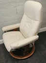 STRESSLESS Leather Recliner Chair with Footstool
