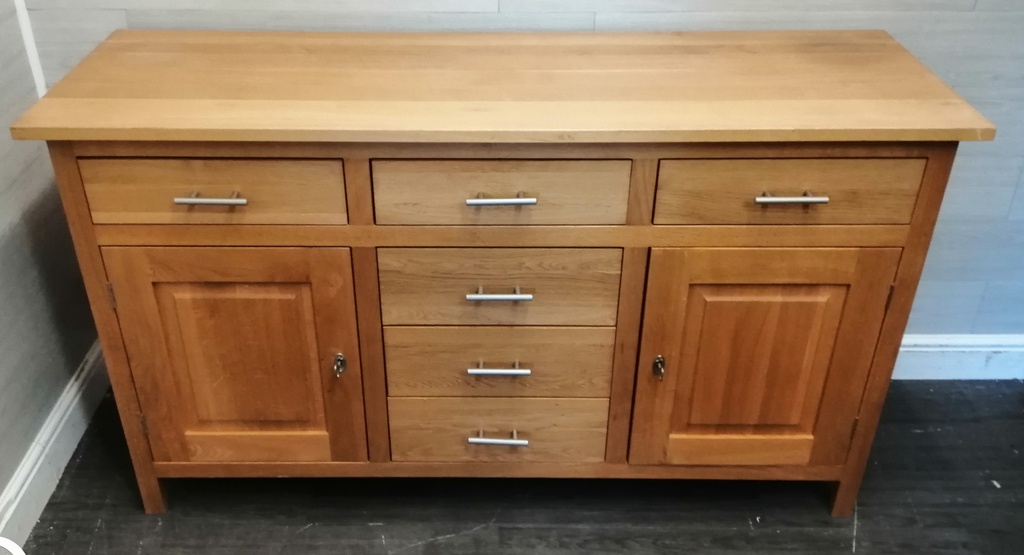 Oak sideboard with drawers