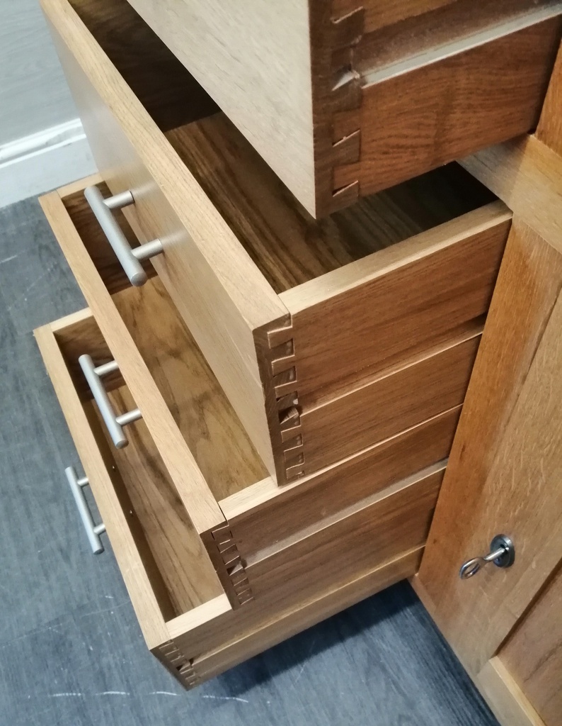 Oak sideboard with drawers