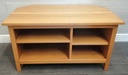 Oak corner tv unit