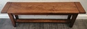 SOLID DARK WOOD  DINING BENCH