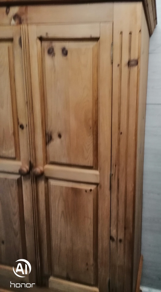 SOLID PINE WARDROBE WITH DRAWER