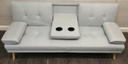 LIGHT BLUE CLICK-CLACK SOFA BED