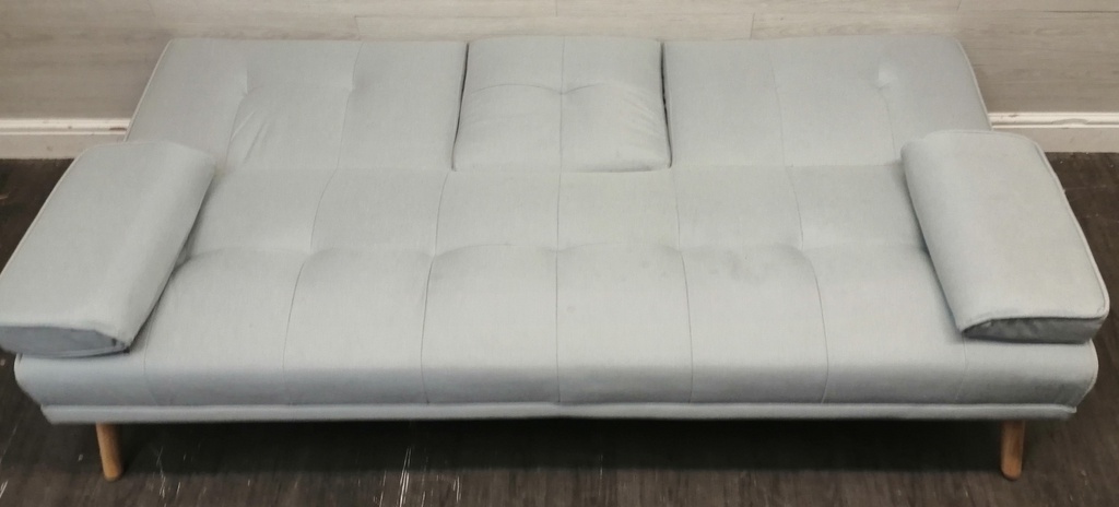 LIGHT BLUE CLICK-CLACK SOFA BED