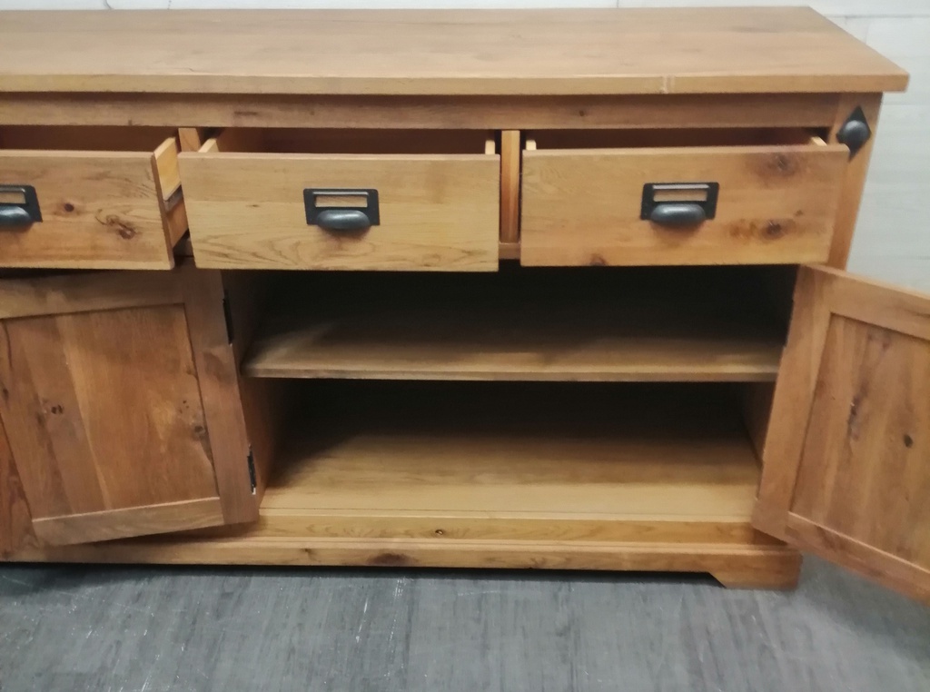 Large Rustic Pine Sideboard