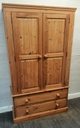 SOLID PINE WARDROBE WITH DRAWERS