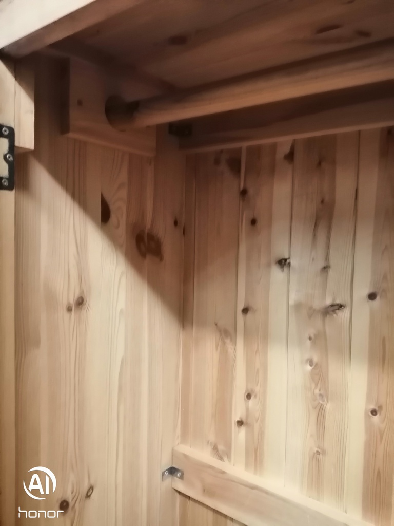 SOLID PINE WARDROBE WITH DRAWERS