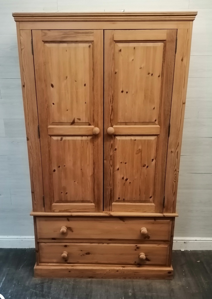 SOLID PINE WARDROBE WITH DRAWERS