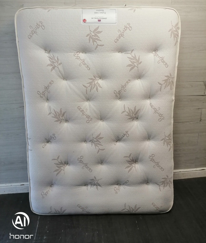 4ft 6" Jones &amp; Tomlin ‘Pocket 1000 Bamboo’ Mattress