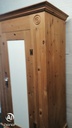 SINGLE DOOR SOLID PINE WARDROBE WITH DRAWER