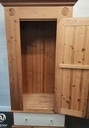 SINGLE DOOR SOLID PINE WARDROBE WITH DRAWER