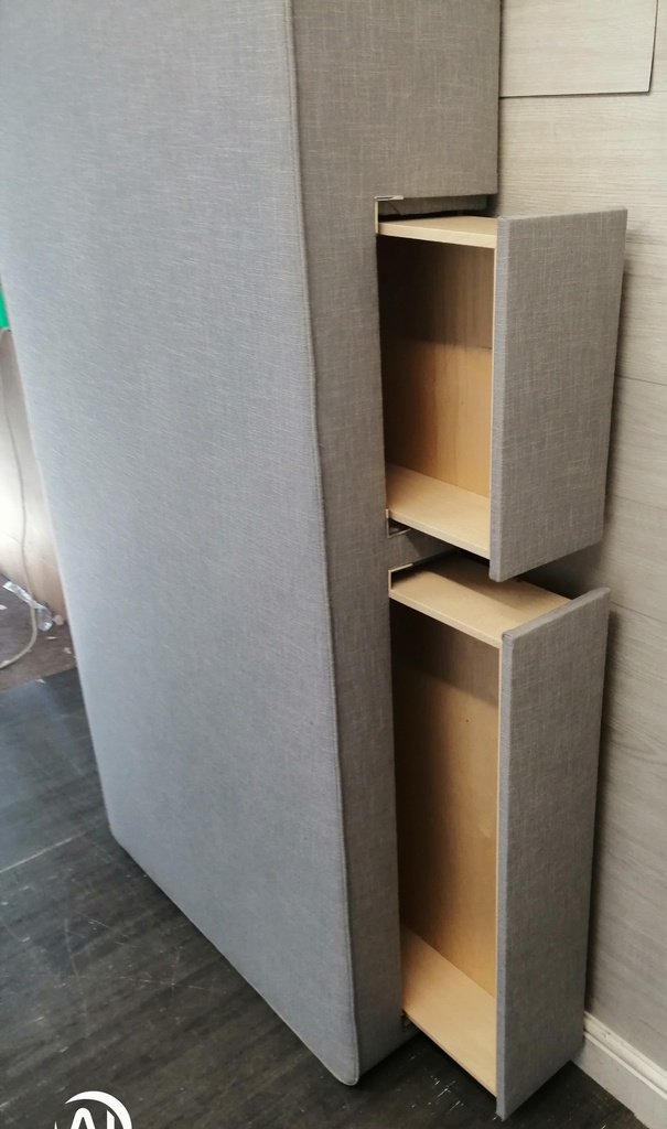 QUALITY SINGLE 3FT DIVAN BASE WITH TWO DRAWERS