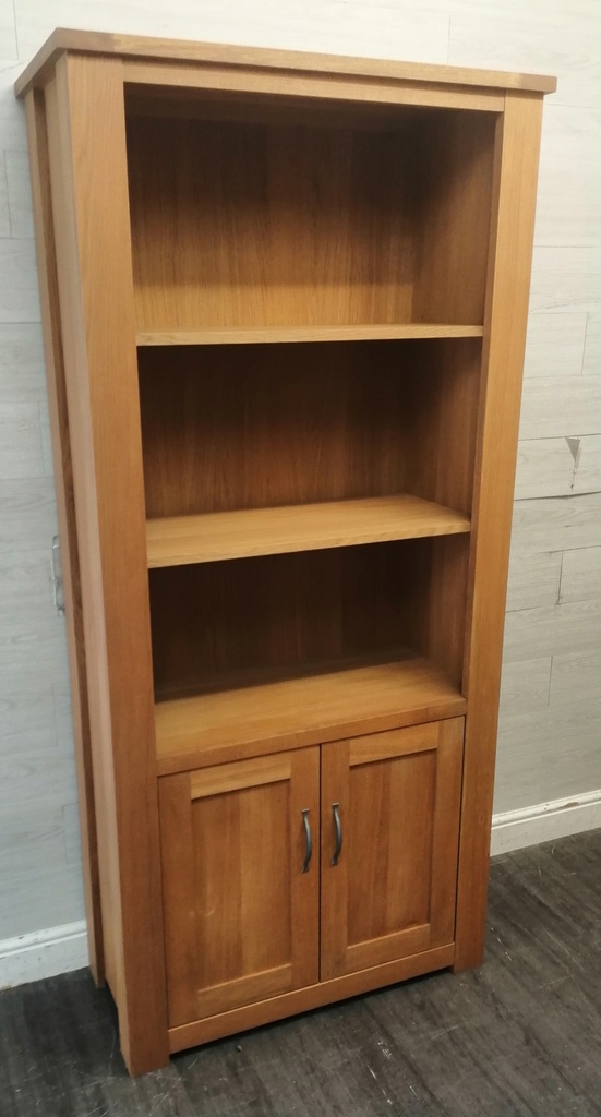 Oak Cupboard Base Bookcase