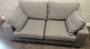 MODERN GREY TWO SEATER SOFA
