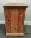 PINE THREE DRAWER BEDSIDE