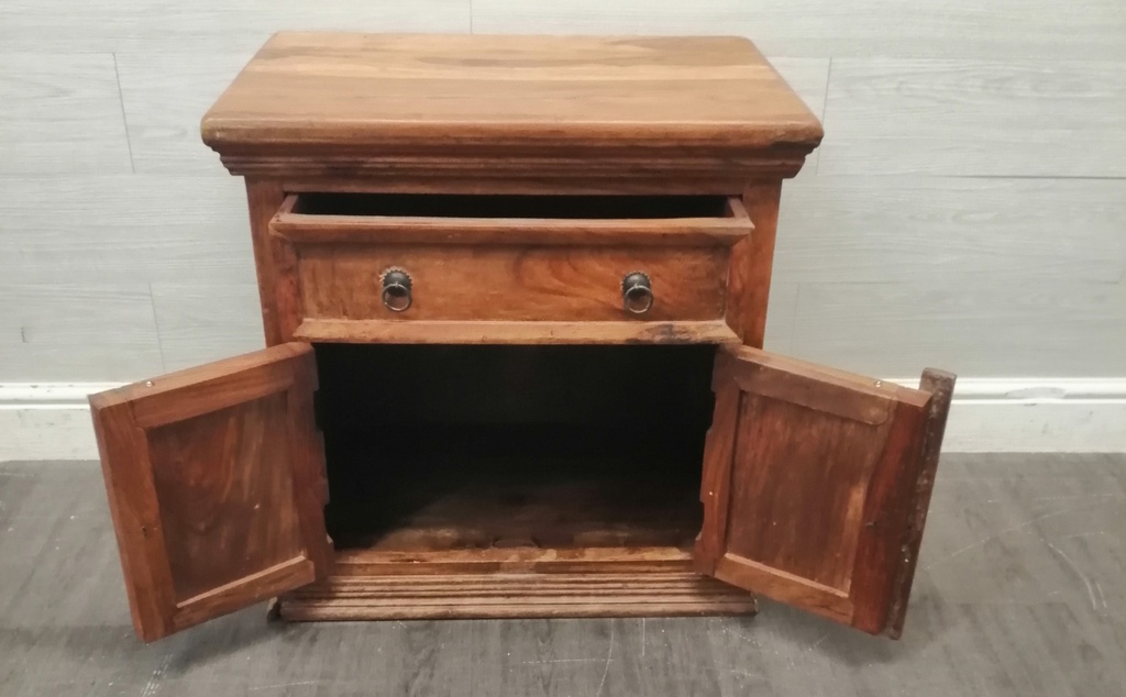 SOLID HARDWOOD SHEESHAM BEDSIDE /SIDE UNIT