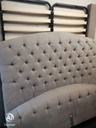 STUNNING GREY BUTTON BACK 5ft Bed Frame