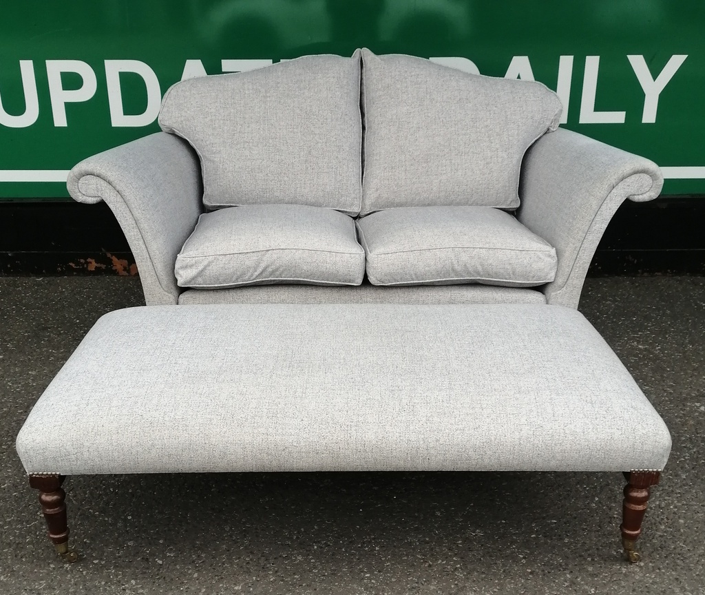 Lovely modern light grey sofa