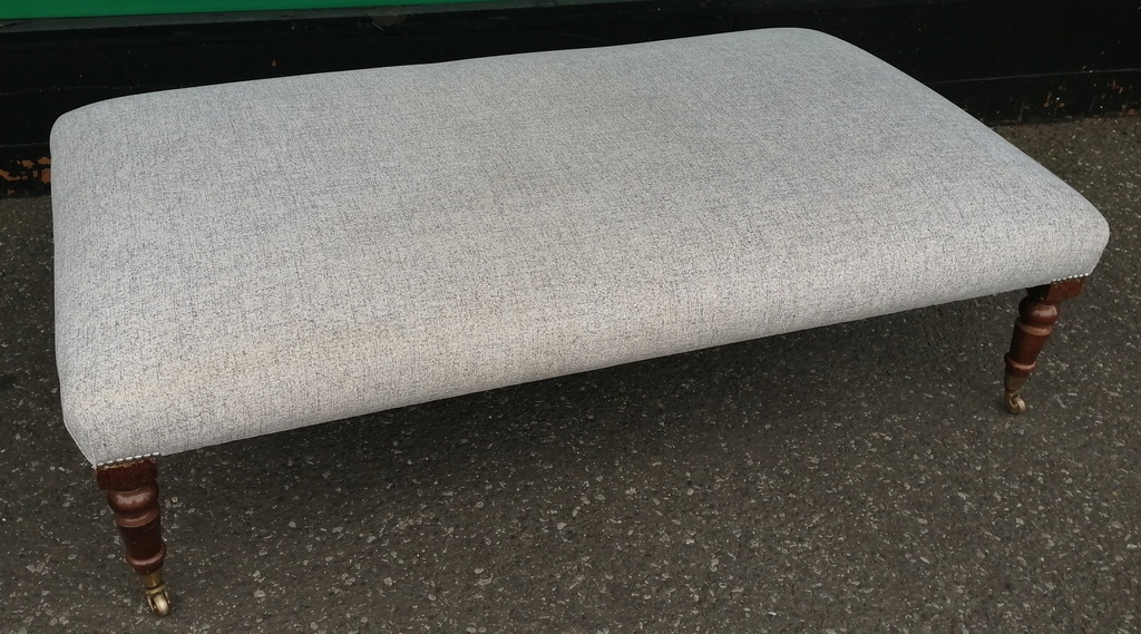 Lovely large grey coffee table footstool