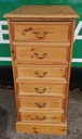 Quality solid pine three drawer file unit