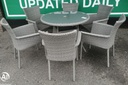 garden table and 6 chairs