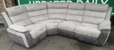 STUNNING GREY ELECTRIC RECLINER CORNER SOFA