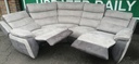STUNNING GREY ELECTRIC RECLINER CORNER SOFA