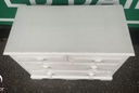 lovely shabby chic solid pine chest of four drawers