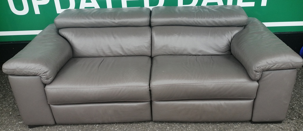 QUALITY NATUZZI LEATHER RECLINER SOFA