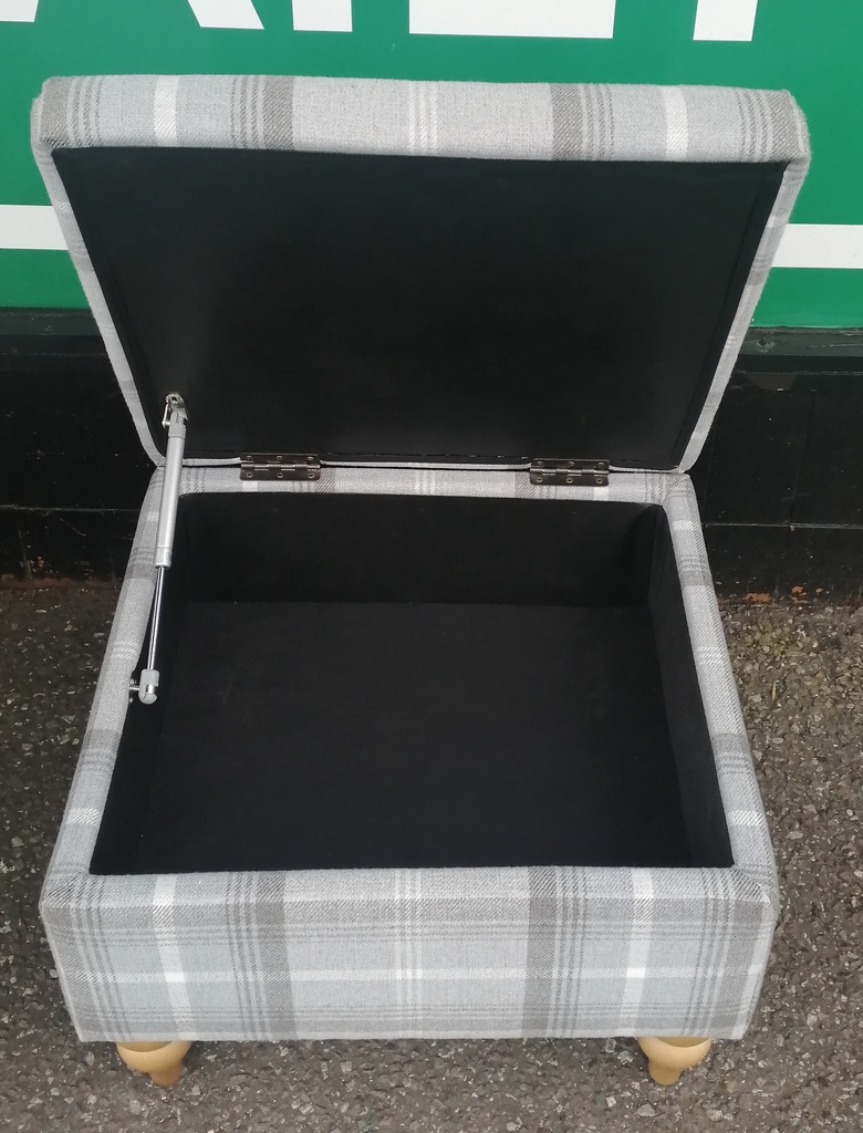 Sherlock Holmes Style High Back Armchair &amp; Footstool Set