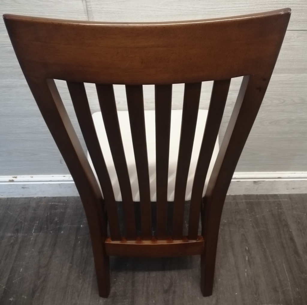 4 x Dark Wood Dining Chairs