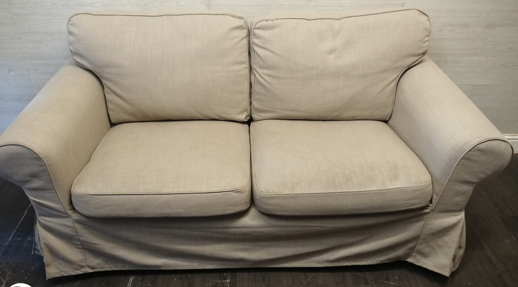 CREAM IKEA ‘EKTORP’ TWO SEATER SOFA