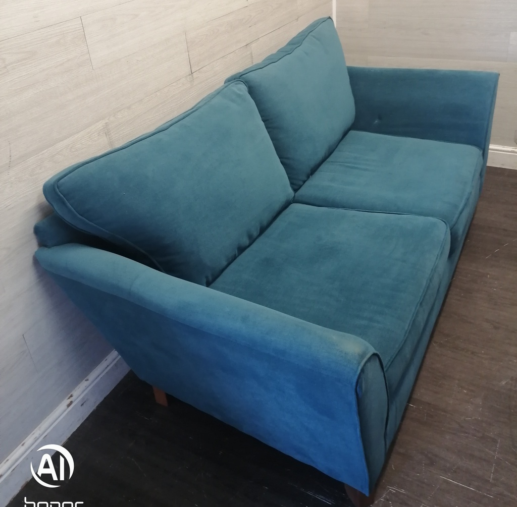 BARGAIN TEAL BLUE SOFA