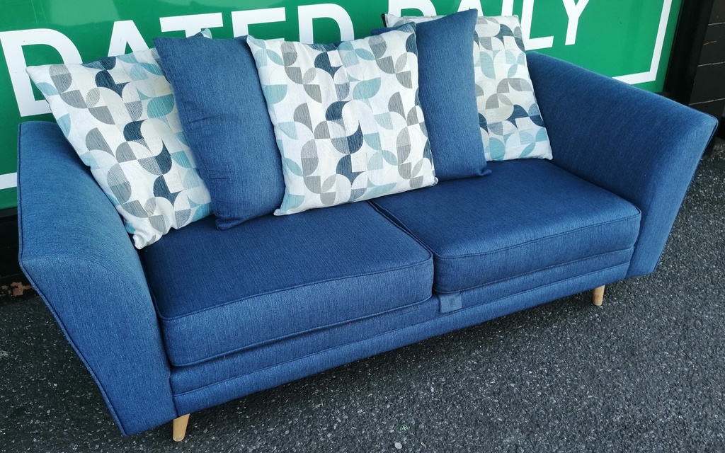 LOVELY DFS SOFA AND MATCHING FOOTSTOOL