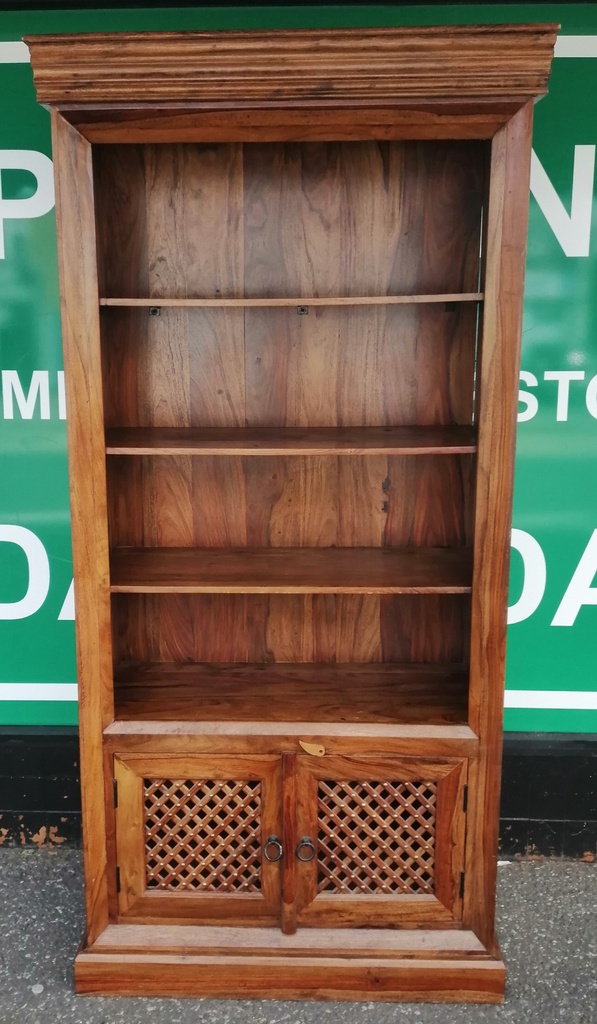 Quality Sheesham Cupboard Base Bookcase