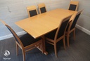 QUALITY  JOHN.E.COYLE  EXTENDING TABLE AND 6 CHAIRS