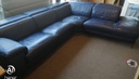 STUNNING LARGE LEATHER CORNER SOFA WITH RECLINERR
