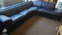 STUNNING LARGE LEATHER CORNER SOFA WITH RECLINERR